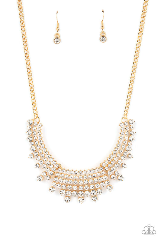 Paparazzi Necklace ~ Shimmering Song - Gold
