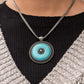 Paparazzi Necklace Fashion Fix April 2021 ~ EPICENTER of Attention - Blue