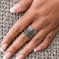 Paparazzi Ring Fashion Fix April 2021 ~ Stacked Odds - Silver