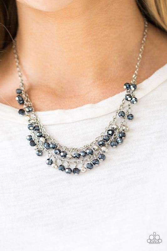 Paparazzi Necklace ~ So In Season - Blue