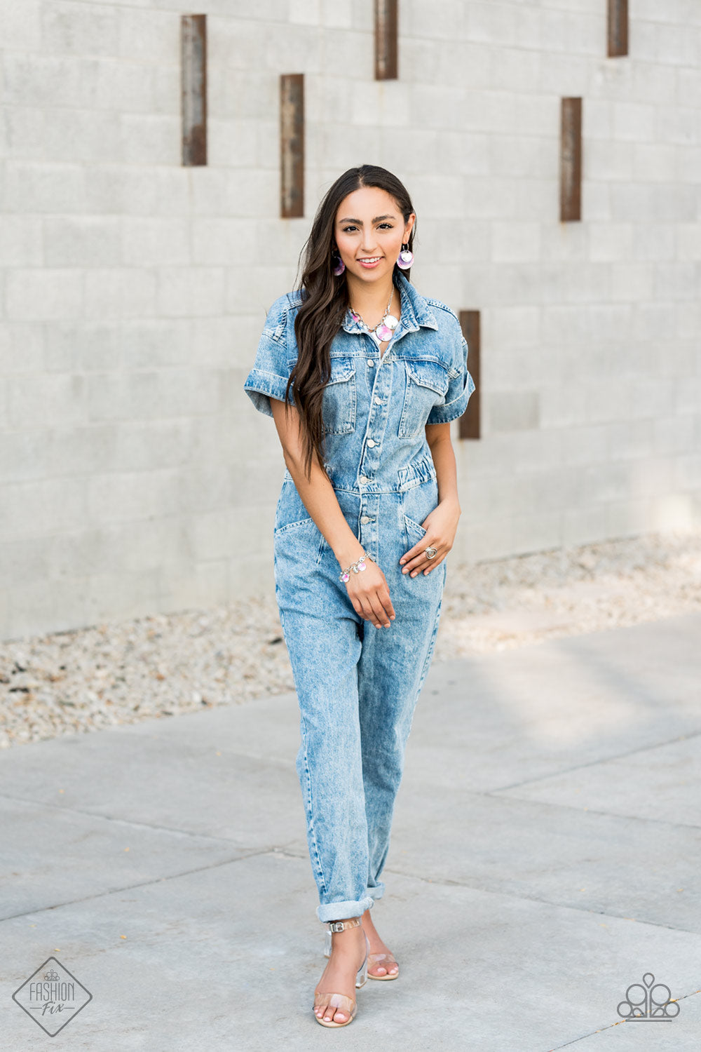 On Trend Distressed Denim Overalls- Star Print – Willow Boutique