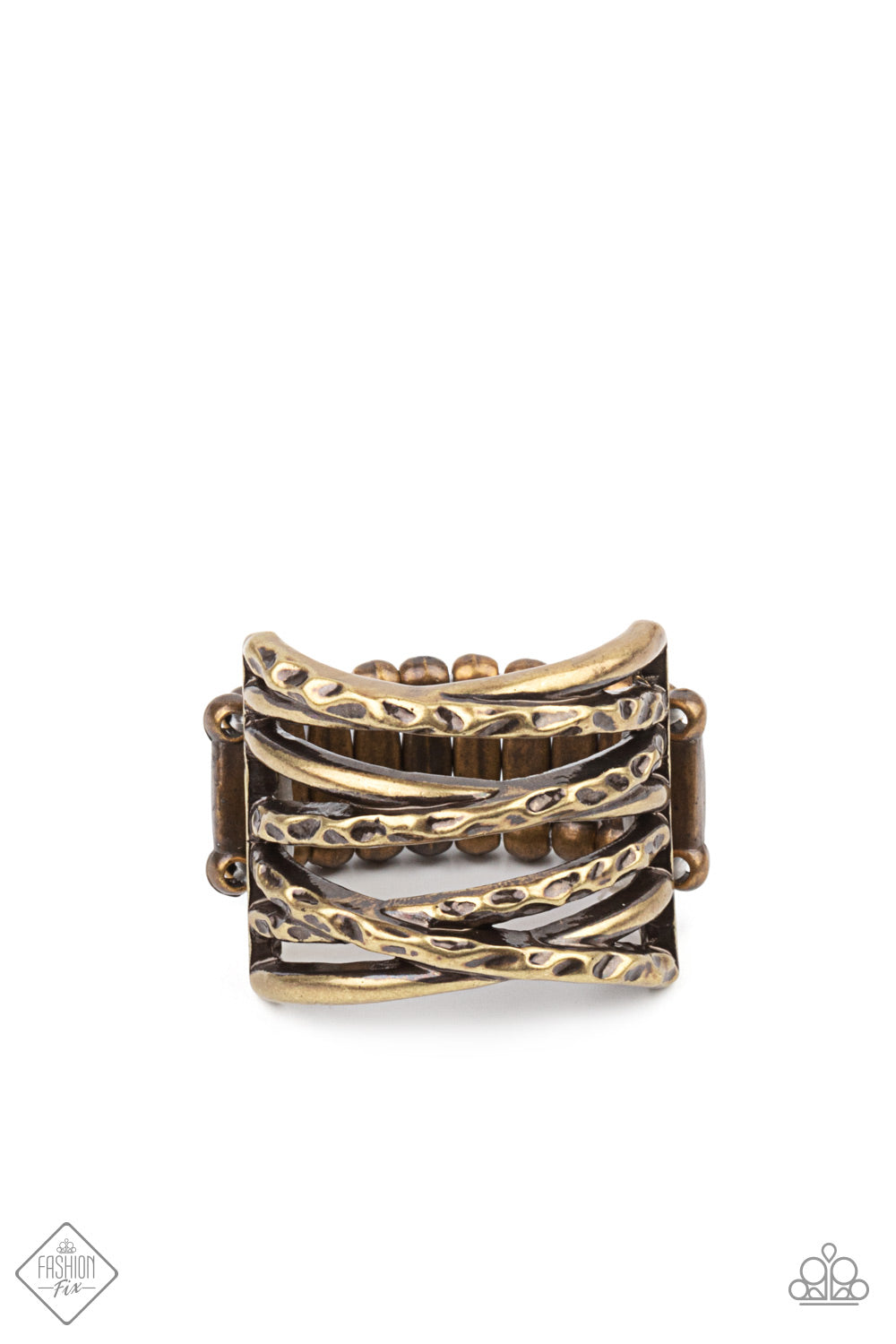 Paparazzi Ring Fashion Fix Jan 2021 ~ Switching Gears - Brass