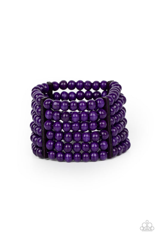 Paparazzi Bracelet ~ Tanning in Tanzania - Purple