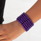 Pulsera Paparazzi ~ Bronceado en Tanzania - Púrpura