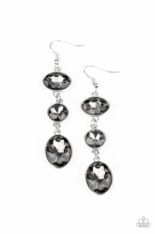 Paparazzi Earrings - The GLOW Must Go On! - Silver