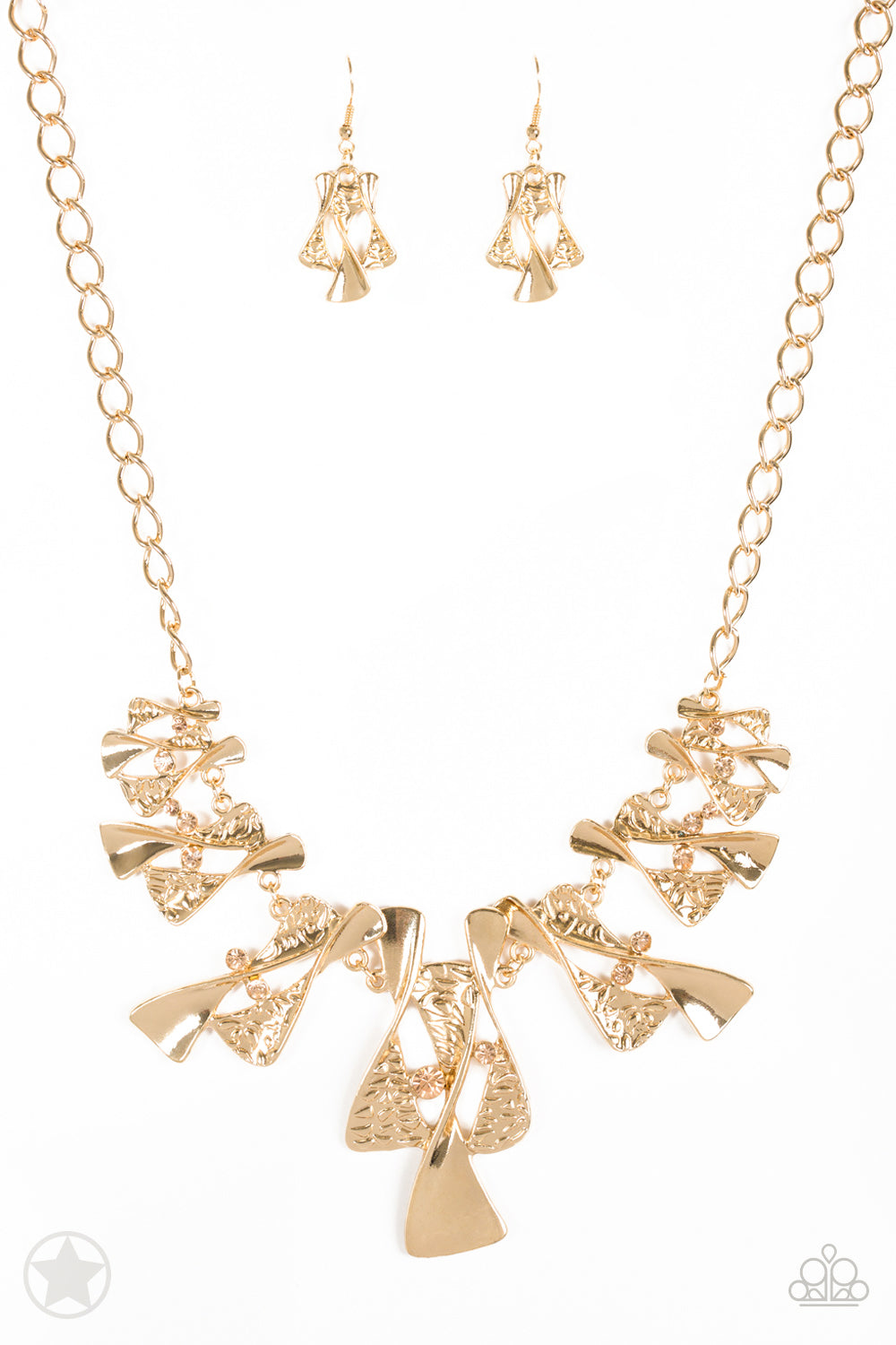 Paparazzi Necklace Blockbuster - The Sands of Time - Gold
