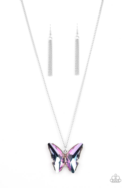 Paparazzi Necklace ~ The Social Butterfly Effect - Purple