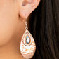 Paparazzi Earrings ~ Tranquil Trove - Rose Gold
