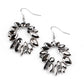 Paparazzi Earrings ~ Try as I DYNAMITE -Fashion Fix Oct2020 - Silver