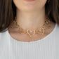 Paparazzi Necklace ~ Vintagely Valentine - Gold