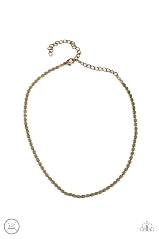 Paparazzi Necklace ~ When in CHROME - Brass