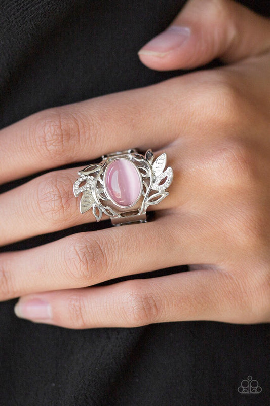 Paparazzi Ring ~ Garden Dew - Pink