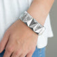 Paparazzi Bracelet ~ Metallic Geode - Silver