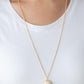 Paparazzi Necklace ~ Show and SHELL - Gold