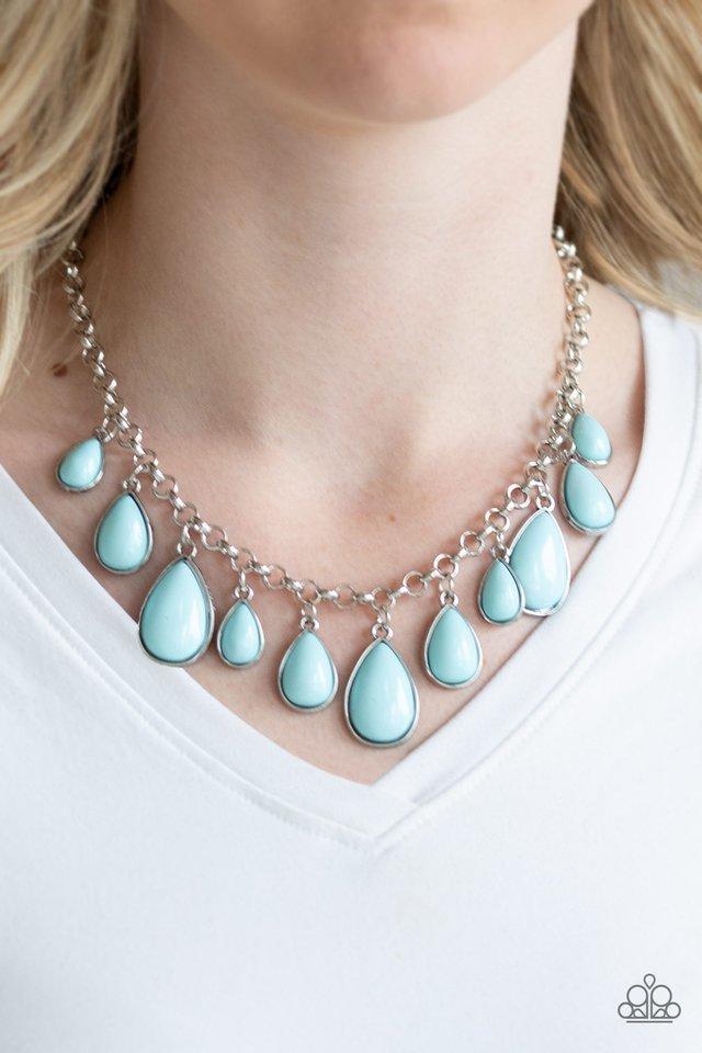 Paparazzi Necklace ~ Jaw-Dropping Diva - Blue