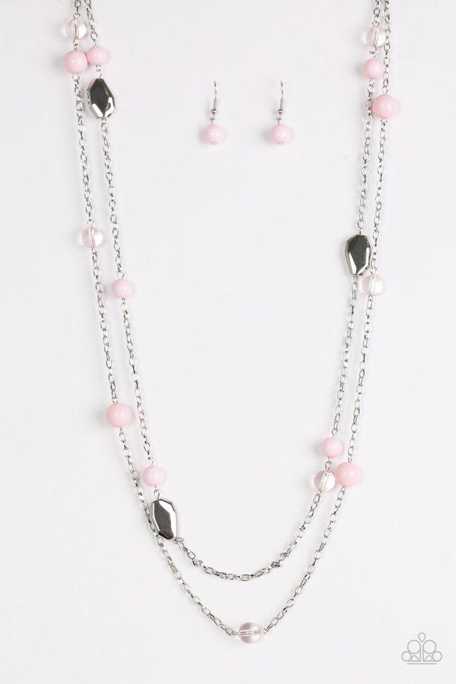Paparazzi Necklace - Hitting A GLOW Point - Pink