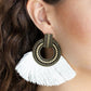 Paparazzi Earring ~ I Am Spartacus - Brass