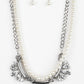 Paparazzi Necklace ~ Bow Before The Queen - White
