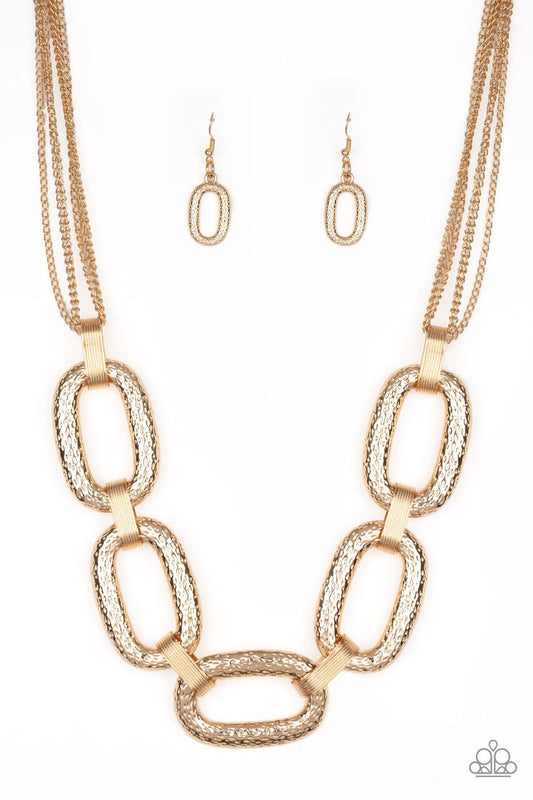 Paparazzi Necklace ~ Take Charge - Gold