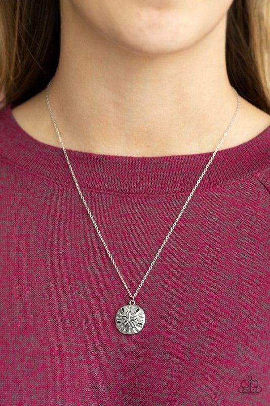 Paparazzi Necklace ~ Sand Dollar Shores - Silver