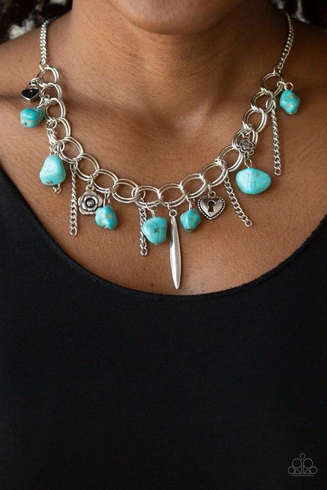 Paparazzi Necklace ~ Southern Sweetheart - Blue