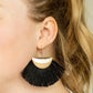 Paparazzi Earring ~ Fox Trap - Gold Black