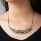 Paparazzi Necklace ~ Say You QUILL - Brass