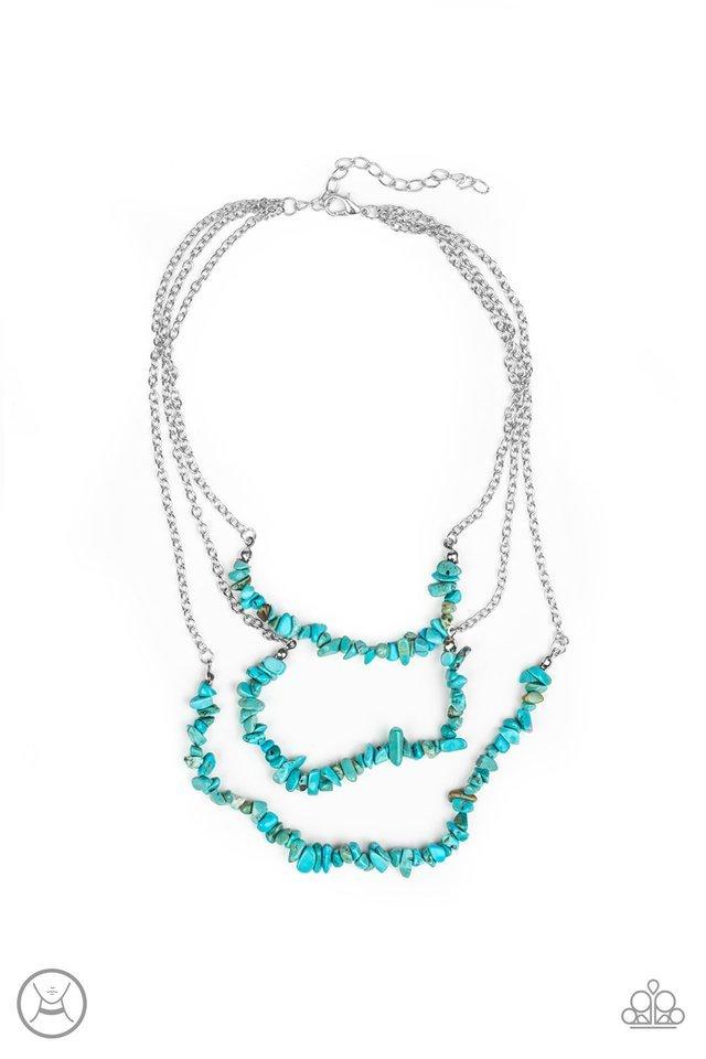 Paparazzi Necklace ~ Eco Goddess - Blue