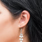 Paparazzi Earrings - Classy Crescendo - White