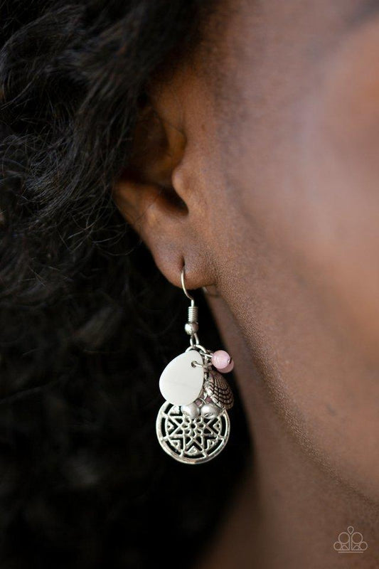 Paparazzi Earring ~ Ocean Oracle - Pink