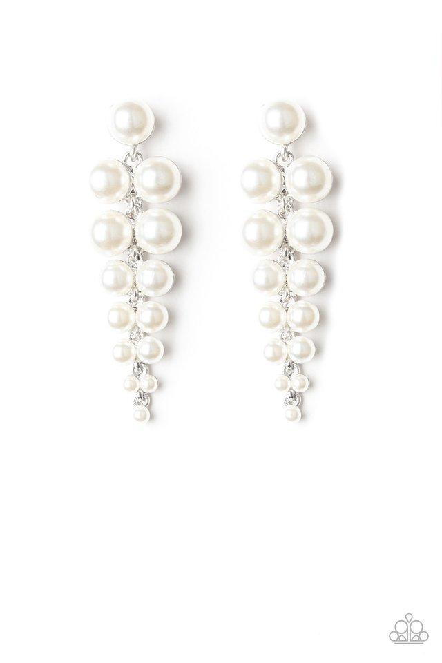 Paparazzi Earring ~ Totally Tribeca - White