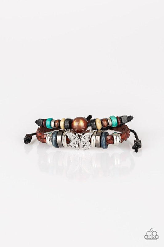 Paparazzi Bracelet ~ Mountain Motif - Orange