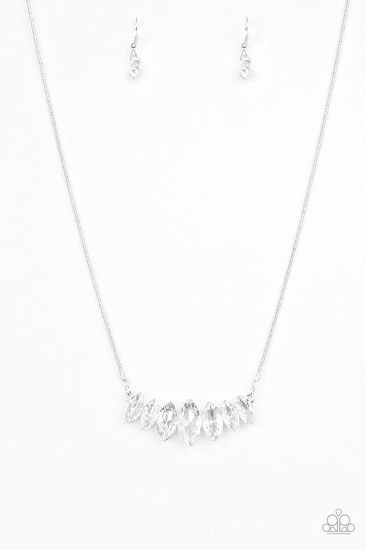 Paparazzi Necklace ~ Leading Lady - White