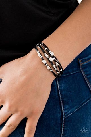 Paparazzi Bracelet ~ Cut the Cord - Black