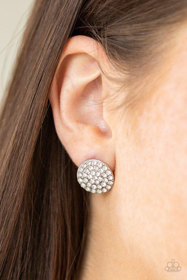 Paparazzi Earring ~ Greatest Of All Time - White