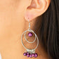 Paparazzi Earring ~ New York Attraction - Purple