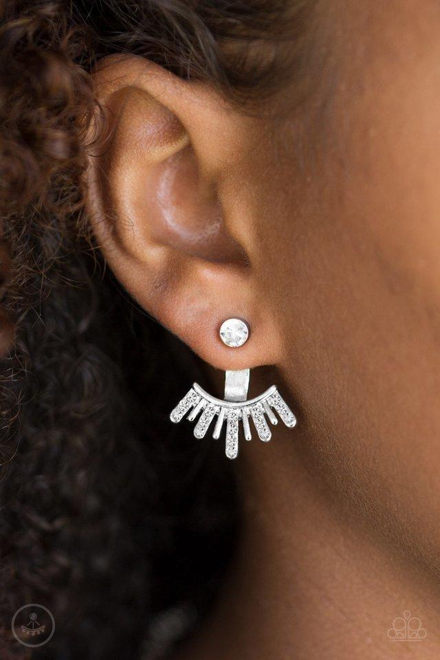 Paparazzi Earrings - Diva Dynamite - White