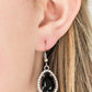 Paparazzi Earrings - A One - GLAM Show - Black