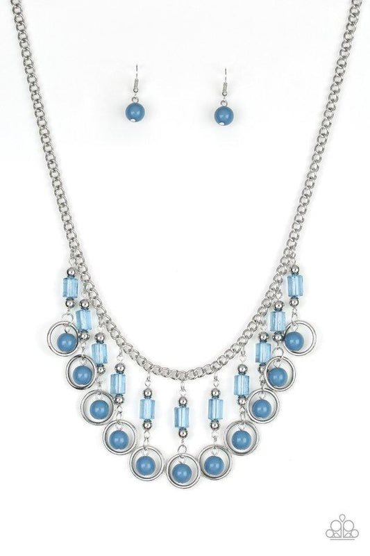 Paparazzi Necklace ~ Cool Cascade - Blue