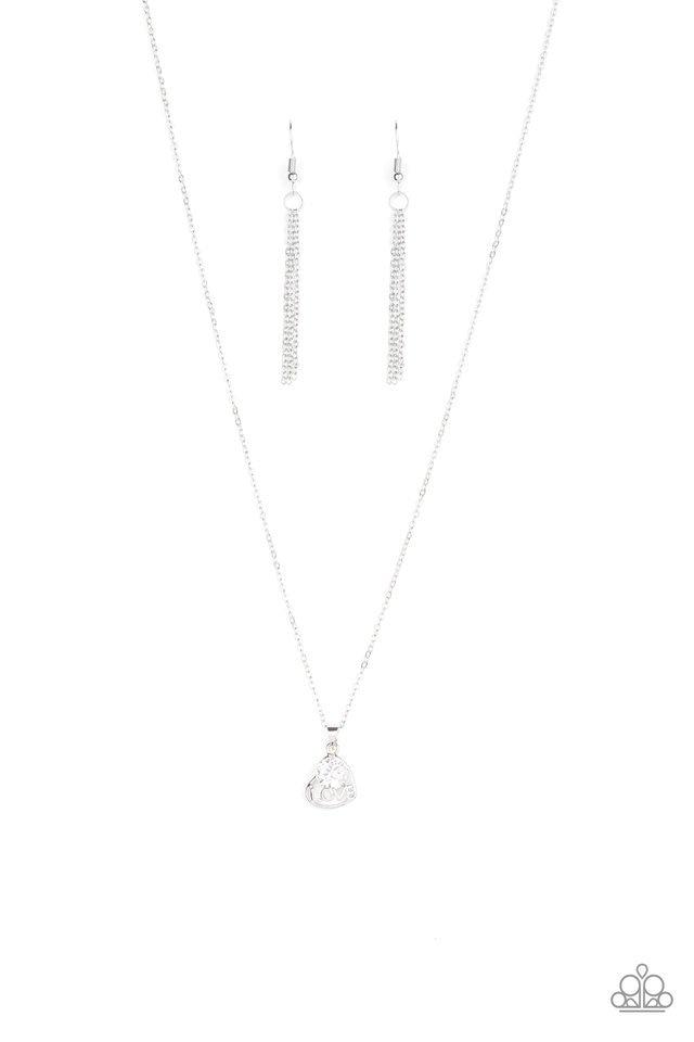 Paparazzi Necklace ~ Turn On The Charm - White