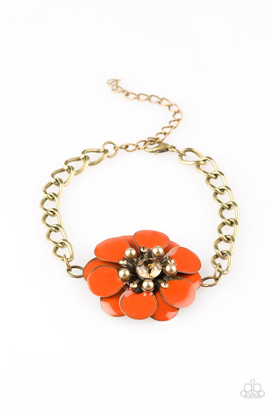 Pulsera Paparazzi ~ Princesa Polinesia - Naranja