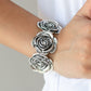 Paparazzi Bracelet ~ Floral Flamboyancy - White