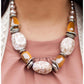 Paparazzi Necklace Blockbuster - In Good Glazes - Brown