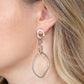 Paparazzi Earring ~ Twisted Trio - Silver