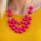 Paparazzi Necklace ~ Miss Pop-YOU-larity - Pink