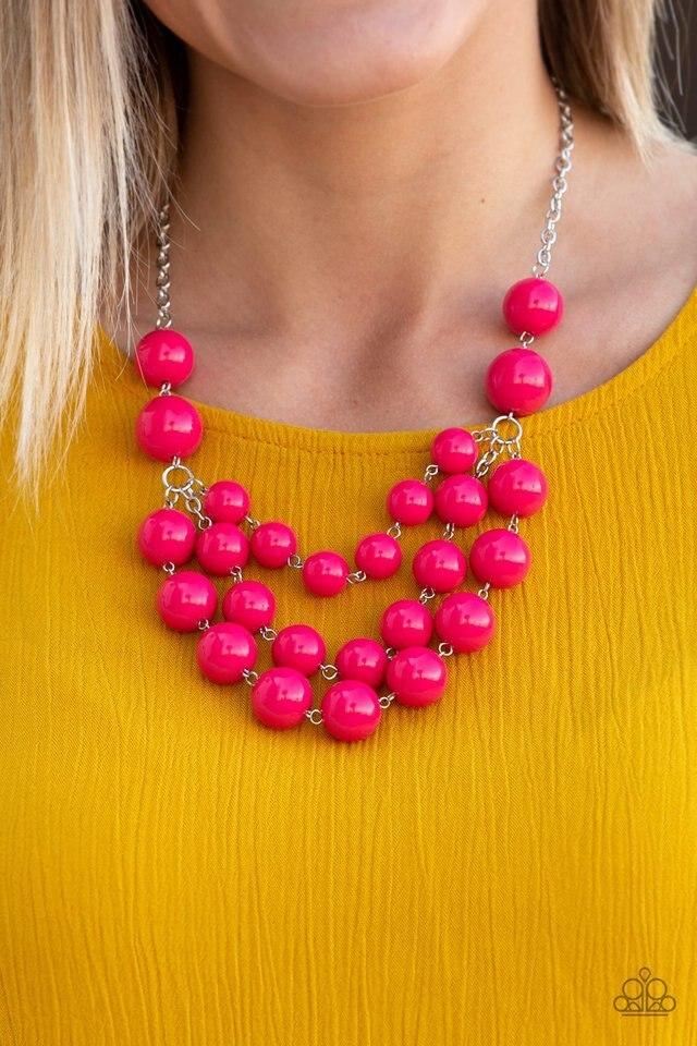 Paparazzi Necklace ~ Miss Pop-YOU-larity - Pink