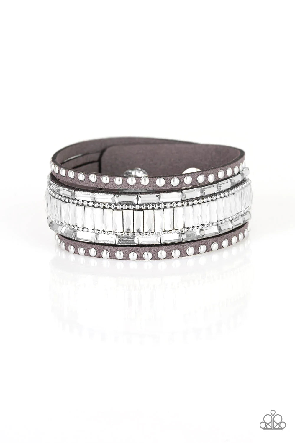 Paparazzi Bracelet ~ Rock Star Rocker - Silver