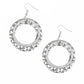 Paparazzi Earring ~ Cinematic Shimmer - White