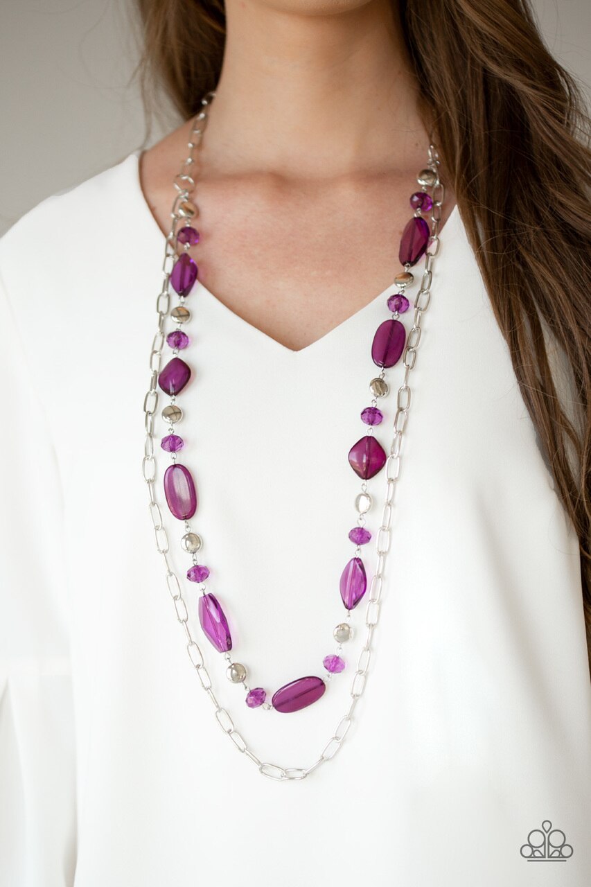 Paparazzi Necklace ~ Colorful Couture - Purple
