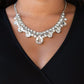 Paparazzi Necklace ~ Knockout Queen - White